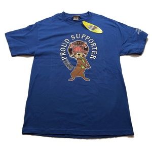 NWT Yogi Bear Men's Large Blue T-Shirt Jellystone